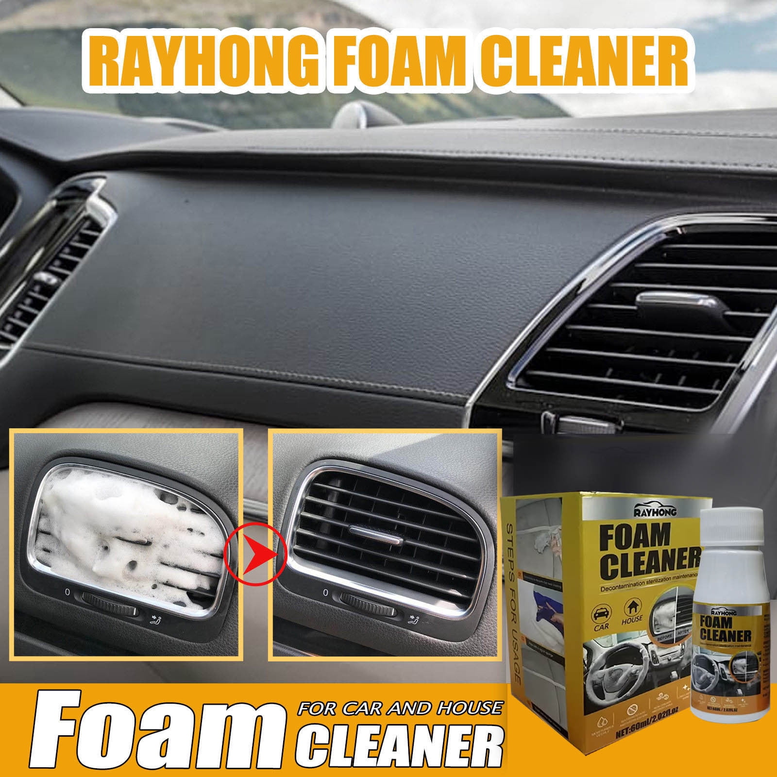 Openpig Car Plastic Restorer, Car Exterior and Interior Plastic Repair Spray, Restores Faded and Dull Plastic, Rubber
