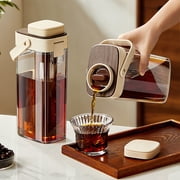 Dvkptbk 1000ml Cold Brew Coffee Maker with Filter Leakproof Iced Coffee Pitcher for Fridge