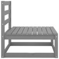 thumbnail image 2 of vidaXL Garden Middle Sofa Grey Solid Wood Pine, 2 of 4