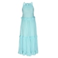 thumbnail image 4 of fatyb Robe d'Été 2025 pour Femmes Sans Manches à Volants à Étages Robe Maxi Fluide Décontractée Longue pour la Plage, 4 of 6