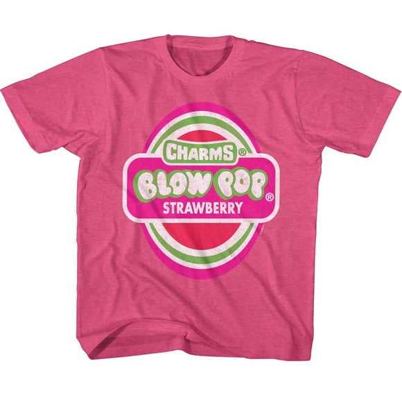Tootsie Roll Pomme Sure Soufflée Pop Vintage Rose Vif T-Shirt Jeunesse m (10-12)