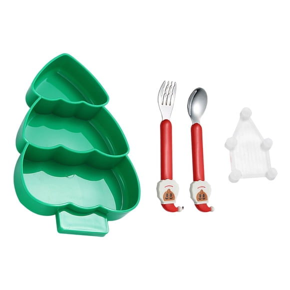 Festive Themed Dinnerware Set for Holiday Gatherings Complete Service for Four with Plates Bowls Mugs and Serving Utensils Stainless Steel Construction Ideal for Family Celebrations
