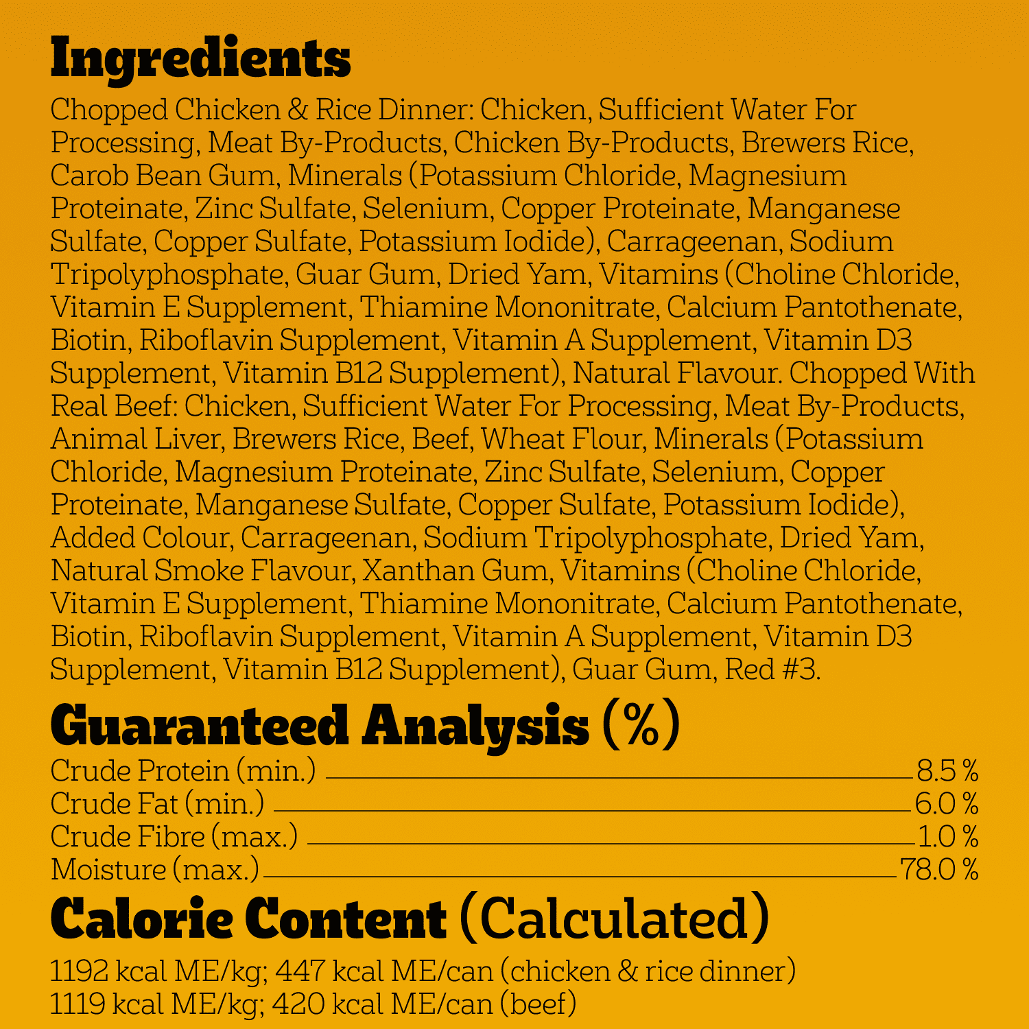 PEDIGREE Chopped Chicken and Rice & Beef Adult Wet Dog Food 9kg