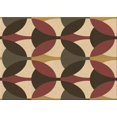 thumbnail image 1 of Ahgly Company Machine Washable Indoor Rectangle Transitional Red Brown Area Rugs, 4' x 6', 1 of 7