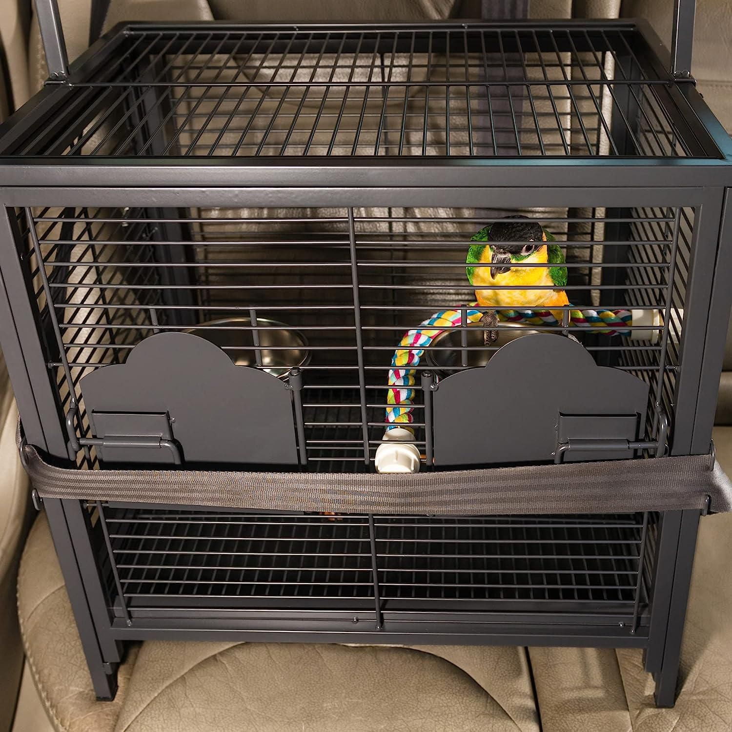 Prevue – Cage à oiseaux de voyage en fer forgé pour animaux de compagnie