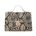 thumbnail image 1 of Vintage Snake Print Shoulder Bag Small PU Chain Crossbody Handbag (Beige), 1 of 7