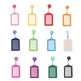 thumbnail image 1 of Liquidation! beishanbush Porte-Cartes d'Affaires 12 Porte-Badges Rétractables avec Porte-Cartes d'Identité Horizontal, Boucle Rétractable, Couverture de Certificat et Couverture de Carte Poitrine Taille Unique Multicolore, 1 of 2