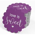 thumbnail image 4 of Inkdotpot Pack Of 50 Real Silver Foil Paper Tags Love Is Sweet Wedding Favor Hang Tags, 4 of 6
