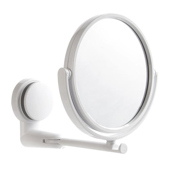 MLINS Creative Suction Cup Makeup Mirror Simple Style Wall Mounted Mirror for Bathroom