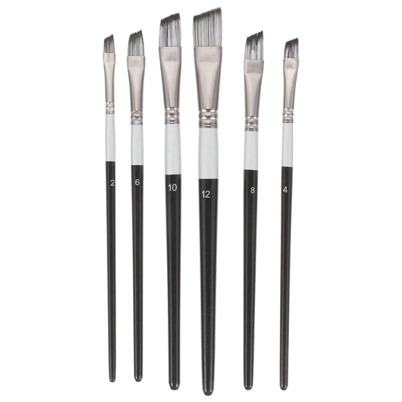 6 Pcs Pinceaux de Peinture Pinceaux à Huile Pinceaux d'Artiste Pinceaux de Peinture Aquarelle Pinceaux de Dessin