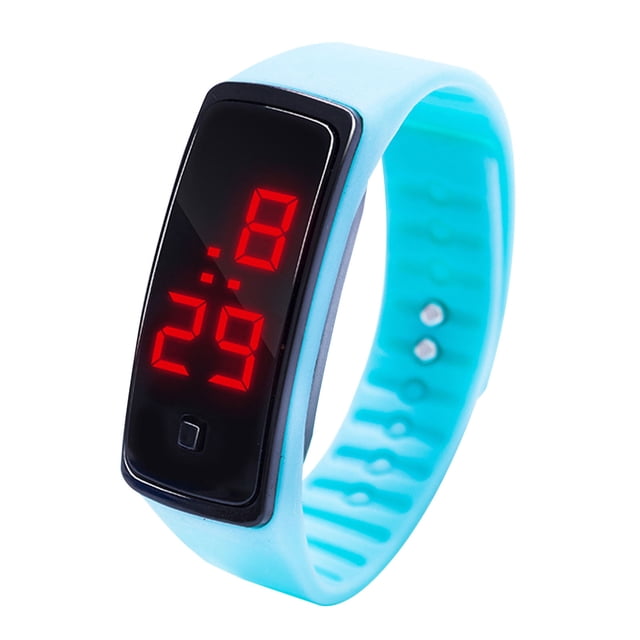 TIMIFIS Traqueur de Mise en Forme Style Collège Étudiant Filet Rouge Petit Carré Électronique Smart Watch - Été