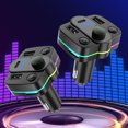 thumbnail image 1 of PEONAVET A Fm A Fm Car MP3 Player FM Transmitter PD18W Fast Charging Car Bluetooth Hands- AUX Play Car Charging, 1 of 9