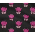 thumbnail image 4 of oneOone Cotton Flex Fabric Leaves & Lotus Block Printed Fabric 1 Yard 40 Inch Wide, 4 of 4