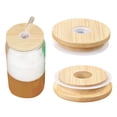 thumbnail image 2 of Lids For Glass Cups With Straw Hole Wooden Lids For Can Cups Replacement For Regular Mouth, 2 of 4