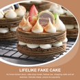 thumbnail image 5 of 2pcs Mini Fake Cakes Artificial Dessert Ornaments Fake Cake Wedding Photo Props, 5 of 5