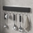 thumbnail image 3 of Kitchen Utensil Hangers Wall Mounted Adhesive Hooks No Drilling Removable and Adjustable Space saving, 3 of 4