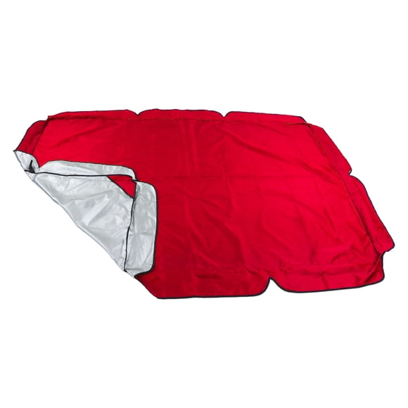 Outdoor Swing Canopy Cover, Stylish 4 Reinforced Straps Swing Canopy Replacement Sun Protection Windproof 420D Oxford Cloth For Balconies Red,Dark Green,Beige,Brown,Black