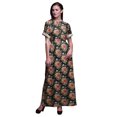 thumbnail image 1 of Bimba Robe Longue Maxi d'Été à Fente Latérale Imprimée Feuilles et Fleurs pour Femmes - TTTG, 1 of 6