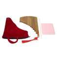 thumbnail image 3 of Panpipes, Chinese Traditional Pollution Free Panpipes Flute 15 Pipe G Key With Cleaning Tools For Play Left Hand,Right Hand, 3 of 8