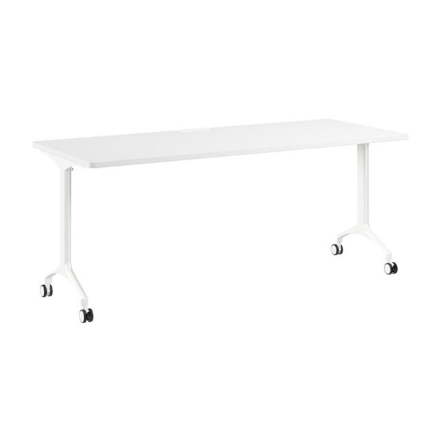 Scranton & Co Table de Conférence Modulaire Rectangulaire en Bois de 72 Pouces, Blanc
