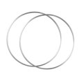 thumbnail image 1 of Elodie 2 Pieces Metal Floral Hoops Circle Versatile for Wedding Wreath DIY Birthday Diameter 45 cm, 1 of 8