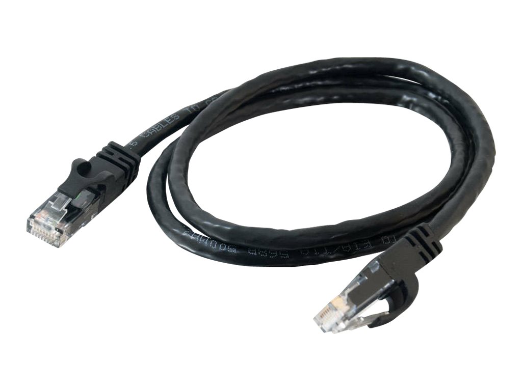 C2G Câble de Réseau Ethernet Cat6 de 20 Pi Sans Accroc Non Blindé (UTP) - Noir - Câble de Patch - RJ-45 (m) vers RJ-45 (m) - 20 Pi - UTP - CAT 6 - Sans Accroc, Torsadé - Noir