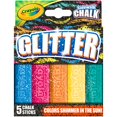thumbnail image 1 of Crayola Outdoor Chalk, Glitter Sidewalk Chalk, Summer Toys, 5 Count, 1 of 5