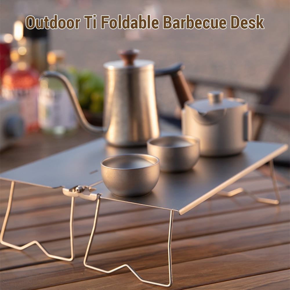 BBQ TI BBQ pliable Campe CampFire Barbecue Desk Camping Grill Table pour un pique-nique extérieur