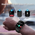thumbnail image 3 of Montre Intelligente Compatible avec Android et iPhone, Montre Intelligente Étanche IP68 pour Femmes et Hommes, Plus de 100 Modes Sportifs, Traqueur de Mise en Forme de 1,85 Po, Montre Intelligente avec Appel Bluetooth (Répondre/faire des Appels), Noir, 3 of 8