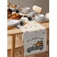 thumbnail image 4 of It's Fall Y'all Table Runners 120 Inches Long Washable Pumpkin Truck Thanksgiving Table Runner for Round Table Kitchen Coffee Dining End Table Living Room Use, 4 of 8