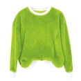thumbnail image 4 of Chandails d'Automne et d'Hiver Grande Taille pour Femmes, Chandail à Capuchon à Col Rond en Flanelle Uni à la Mode et Décontracté pour Femmes, Chandails à Capuchon Amusants, 4 of 4