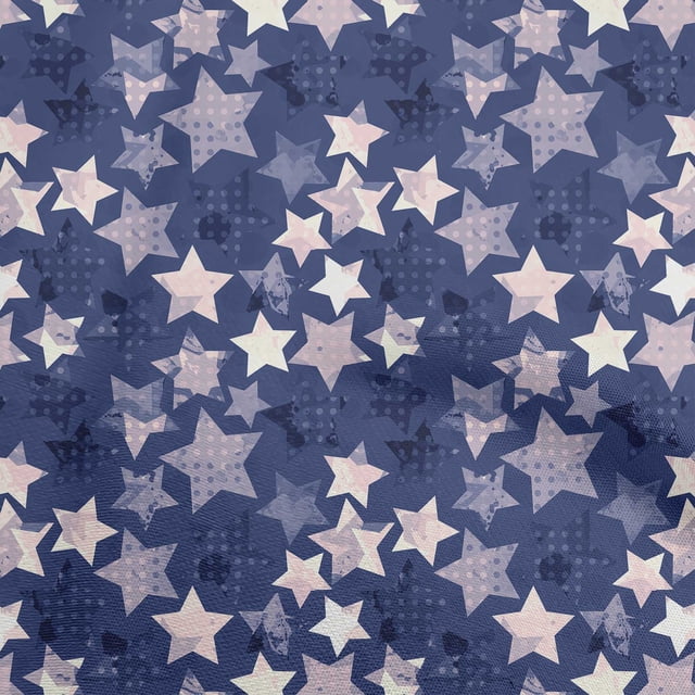 oneOone Polyester Spandex Blue Fabric Galaxy Fabric For Sewing Printed Craft Fabric By The Yard 56 Inch Wide