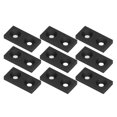 thumbnail image 1 of Plaque de Bouchon Profil, Embouts en Alliage d'Aluminium 10 Pcs Vis Fixation 2040 Double Trous Résistant à la Corrosion pour Projets de Robotique pour Machines CNC Argent, Noir, 1 of 7