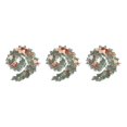 thumbnail image 2 of mmirethe Durable Artificial Flower Table Runner - Good Texture Exquisite Crafted Decoration Wedding Brown 3Set, 2 of 6