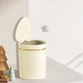 thumbnail image 4 of TIMIFIS Desktop Trash Push-Type Desktop Trash Can Small Coffee Table Office Living Room Study Room with Lid Trash Can Office Desk Accessories, 4 of 6