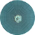 thumbnail image 1 of Ahgly Company Tapis de Zone Rond d'Intérieur Lavable à la Machine, Transitionnel, Bleu à Losanges Bleus, 3 Pieds Rond, 1 of 7