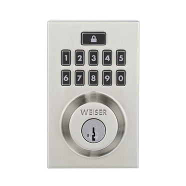 SmartCode 10 Contemporary Electronic Lock, Satin Nickel