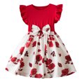 thumbnail image 3 of LOVZFMLL Robe pour Enfant 3-8 Ans, Mode, Couleur Unie, Paillettes, Fermeture Éclair, Manches Courtes, Col Rond, 3 of 9