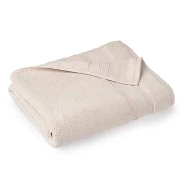 hometrends Solid 100% Cotton Bath Towel, 1 Piece, 550 GSM, Highly Absorbent & Soft Bathroom Towel, Cream