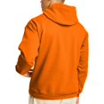 thumbnail image 4 of Hanes Mens ComfortBlend EcoSmart Pullover Hoodie Sweatshirt, 5XL, Safety Orange, 4 of 5