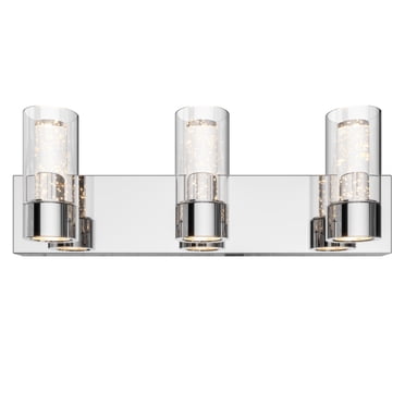 Artika Essence Modern LED Bathroom Vanity Light Fixture, Chrome