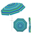 thumbnail image 1 of Gymax Parasol de Plage 6,5 Pi pour Sable, Pare-Soleil Robuste avec Ancre à Sable, 1 of 10