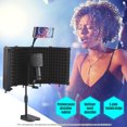 thumbnail image 2 of Isolation Shield, avec 3/8 Pouces 5/8 Pouces Mic Mount Stand Tablet Mic Son avec Isolation Shield 3/8 Pouces 5/8 Pouces Mic Mount Inch 5/8 Pouces Shield 5 Panneaux Mic Clip Studio Live Tablet Clip Studio Audio, 2 of 7