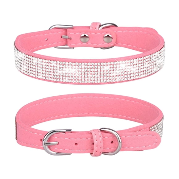 Collier pour Chat en Nylon avec Strass Réfléchissants, Dégagement Rapide, Boucle à Dégagement Rapide, Tour de Cou Ajustable, Respirant, Résistant à l'Eau, Entretien Facile, Collier pour Chats d'Intérieur et d'Extérieur