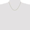 thumbnail image 2 of Diamond2Deal 14K Jaune Gold.9mm Boîte Chain Collier for Women 18 Pouces, 2 of 6
