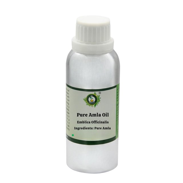 Huile d'Amla Emblica Officinalis Pure Naturelle Pressée à Froid pour la Pousse des Cheveux Huile Capillaire d'Amla Rare Herb Series 300ml 10oz par R V Essential