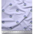 thumbnail image 1 of Soimoi Velvet Fabric Leaves & Floral Block Print Fabric by Yard 58 Inch Wide, 1 of 3