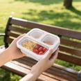 thumbnail image 2 of Food Storage Solution 1PC Snack Containers Reusable Bento with 3 Compartments for Meal Prep and Everyday Use and Adults in Kitchen Dining and Travel, 2 of 5