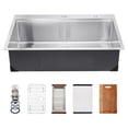thumbnail image 1 of VEVOR 33" Kitchen Sink Top Mount Single Bowl Drop-In Basin Stainless Steel Bar, 1 of 9