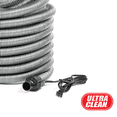 thumbnail image 2 of Ultra Clean Central Vacuum Electric Attachment Kit - Dual Voltage 24V / 110V Hose with 3-Way on/Off Switch Handle- Sweep N Groom Rugmaster Electric Power Nozzle – Set of Chromed Wands, 2 of 5